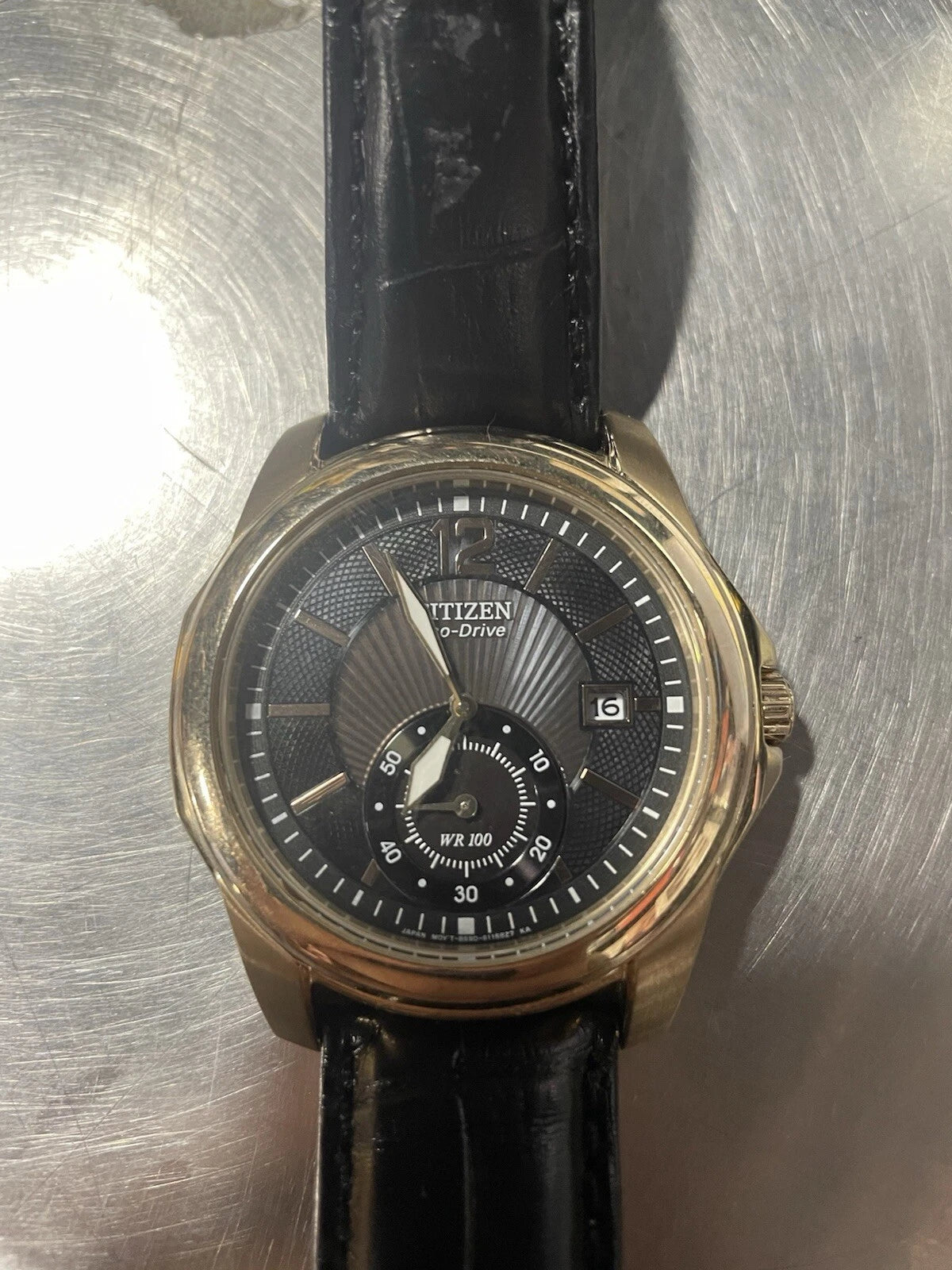 Citizen BV1093-08E Men's Eco-Drive Rose Gold Tone Wrist Watch