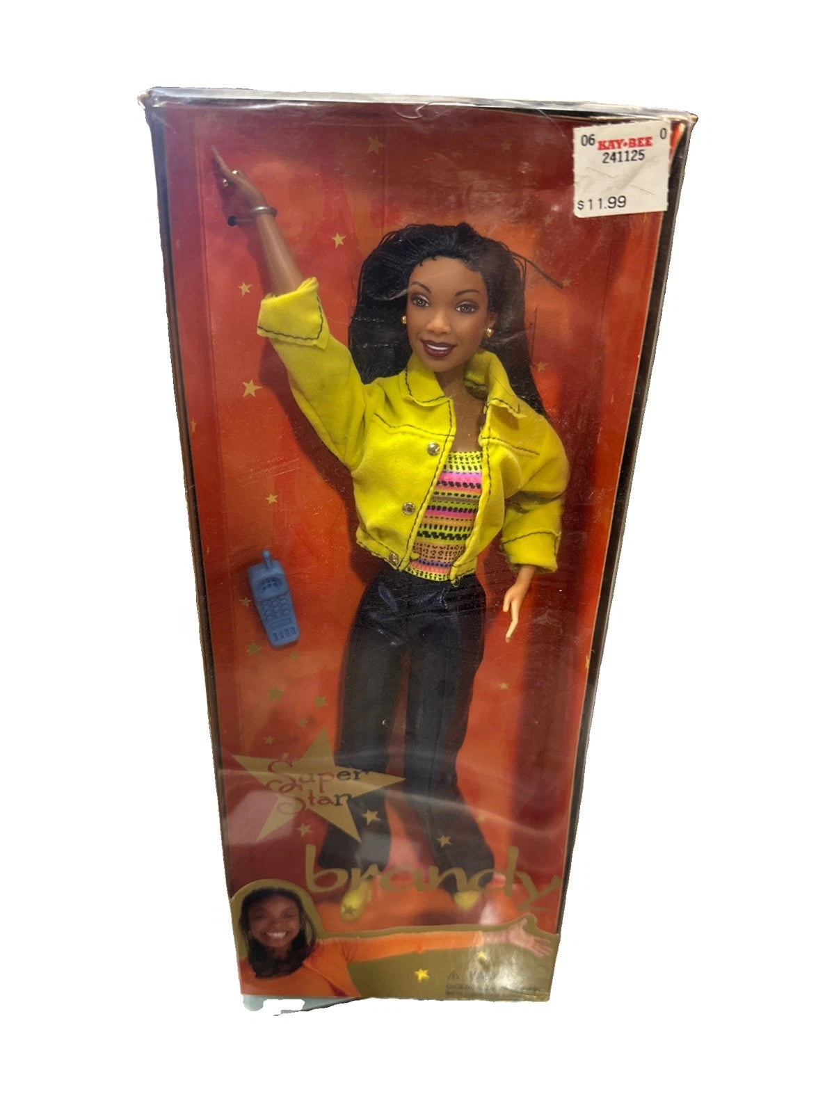 Mattel Collectible 1999 SUPER STAR Brandy Fashion Doll Black Hair Barbie NRFB
