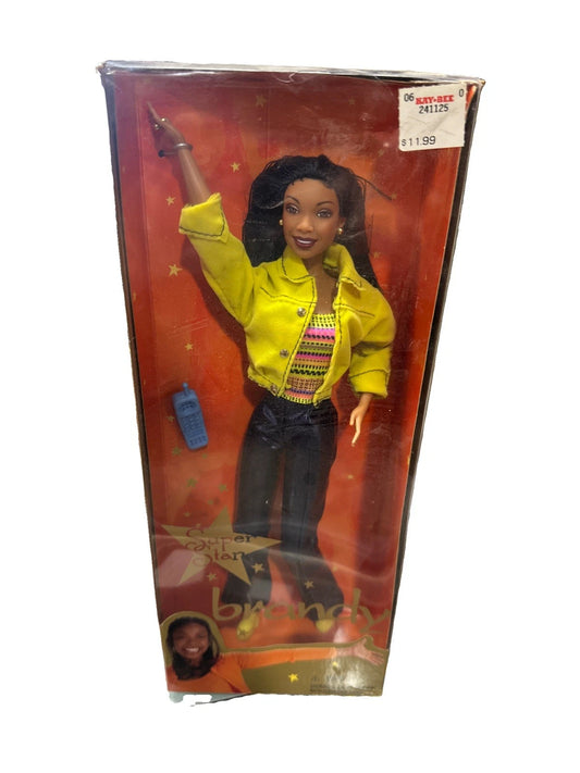 Mattel Collectible 1999 SUPER STAR Brandy Fashion Doll Black Hair Barbie NRFB