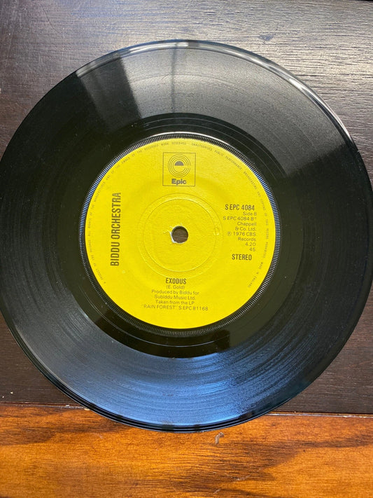 BIDDU ORCHESTRA "RAIN FOREST c/w EXODUS" 70's SOUL UK PRESS - VG+