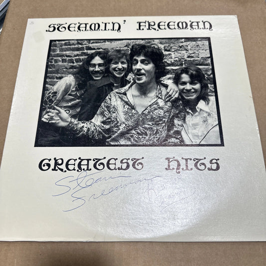 STEAMIN' FREEMAN: Greatest Hits SIGNED LP 33 RPM