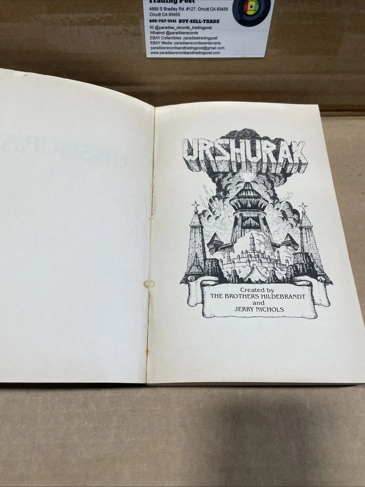 Urshurak 1979 Book Brothers Hildebrandt Jerry Nichols Paperback First Edition