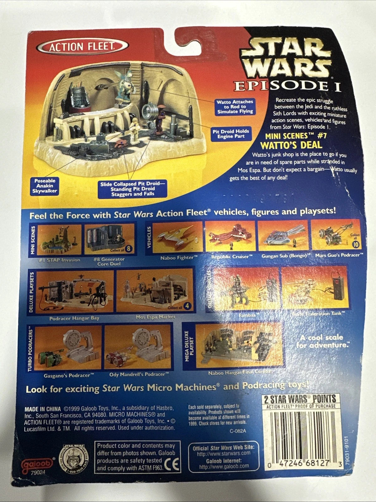 1999 Micro Machines Star Wars Episode 1 Action Fleet Watto's Deal