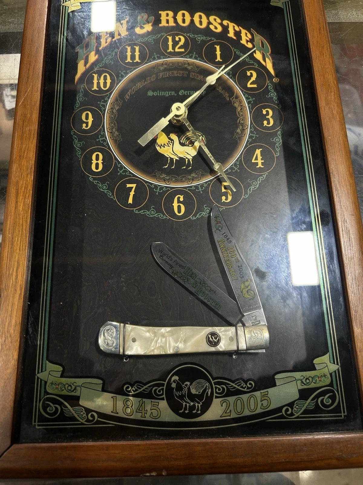 Hen & Rooster 160th Anniversary Clock Tested Works!