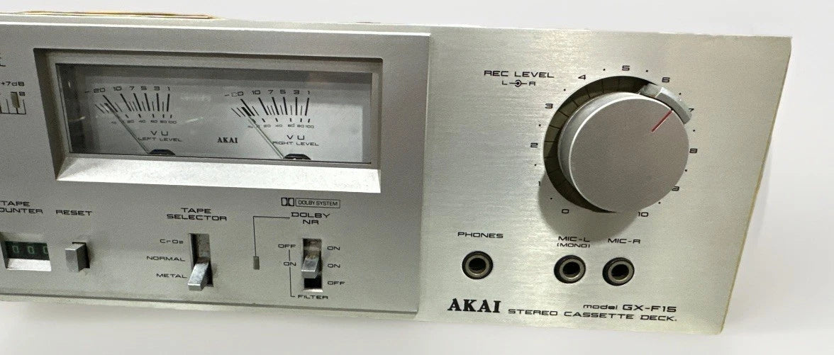 AKAI Cassette Deck GX-F15 works great...JAPAN