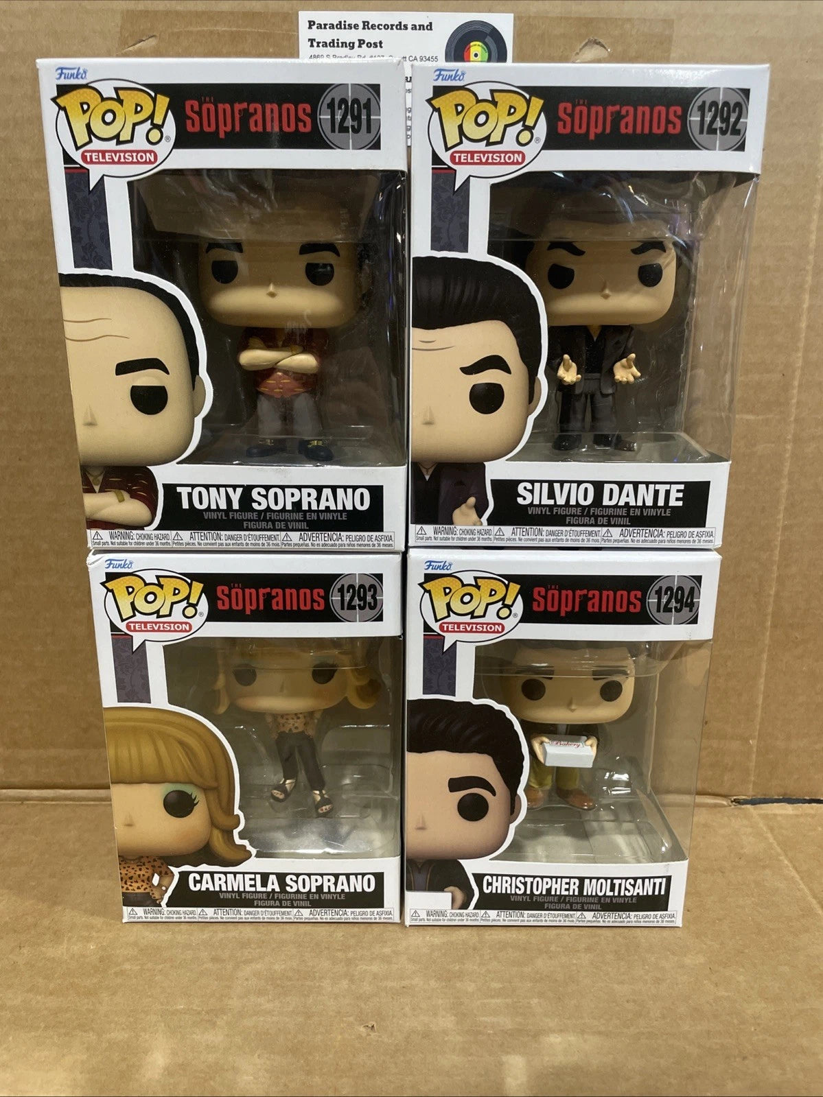 Funko Pop! Television The Sopranos Vinyl Figure Lot of 4 #1291-1294