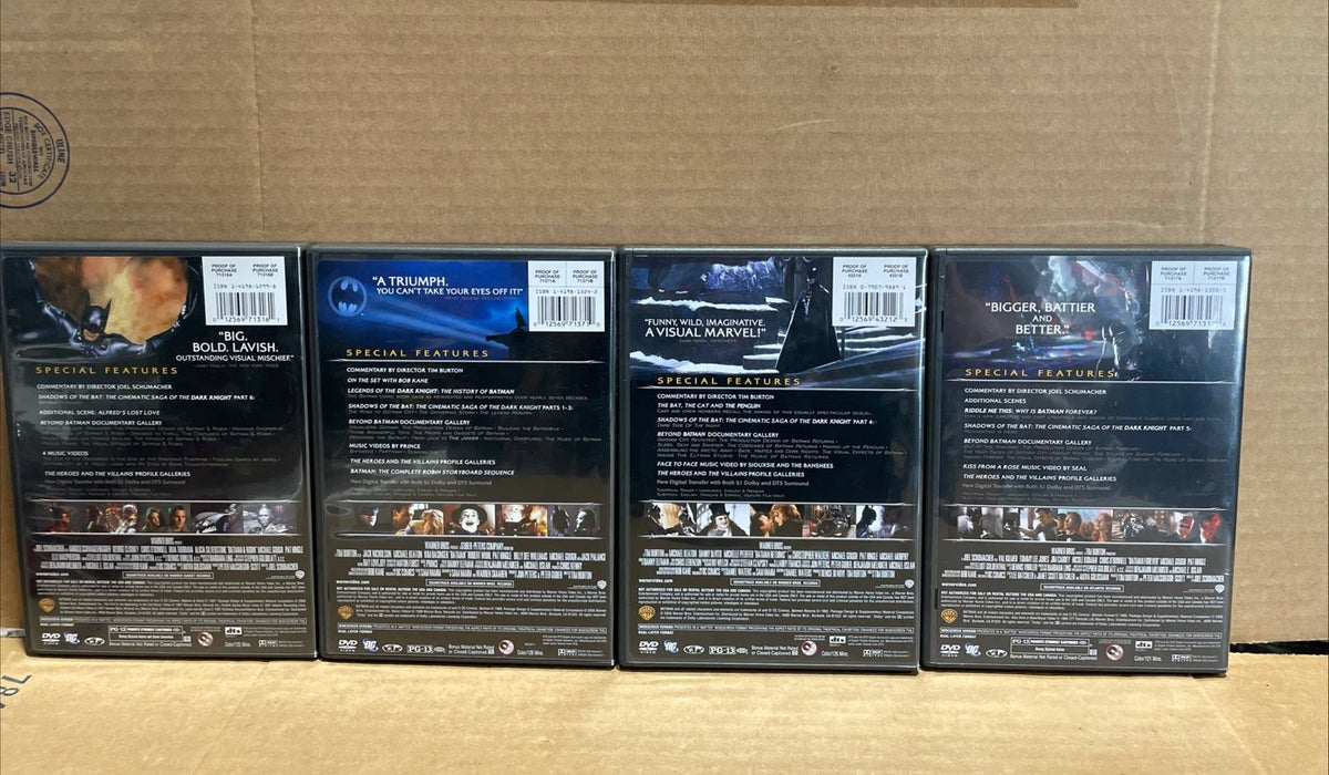 Batman: The Motion Picture Anthology 1989-1997 (DVD, 2005, 8-Disc Set)