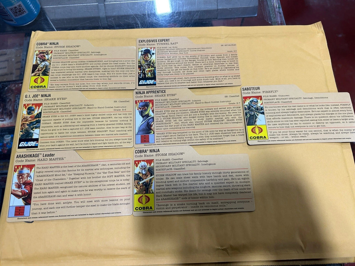 G.I. Joe Cards lot