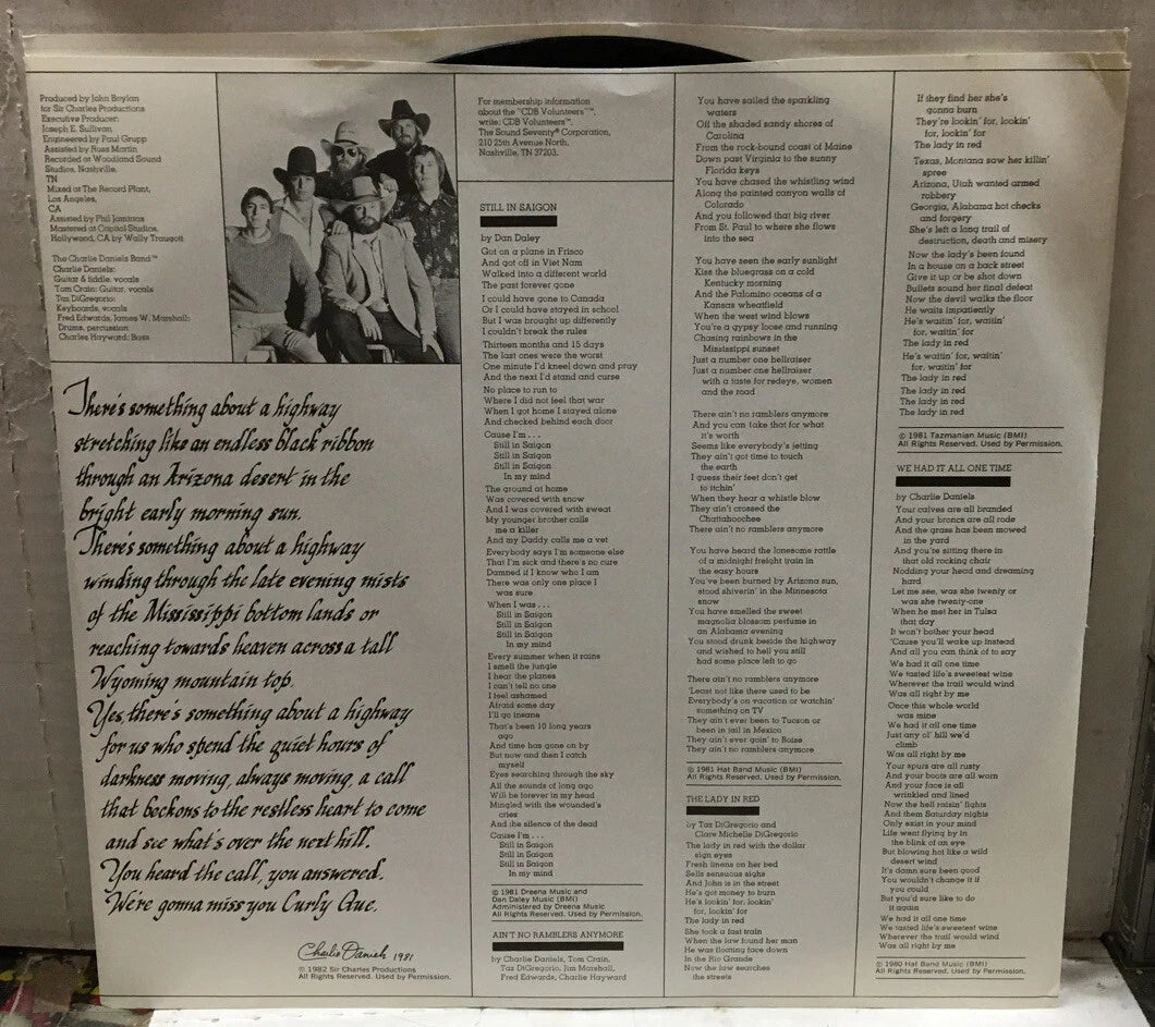 The Charlie Daniels Band Windows Record FE37694