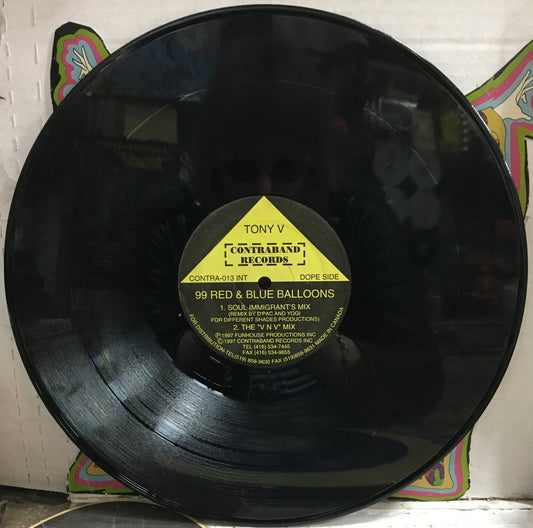 Tong V 99 Red Balloons Canada Inport 12” Single CONTRA-013
