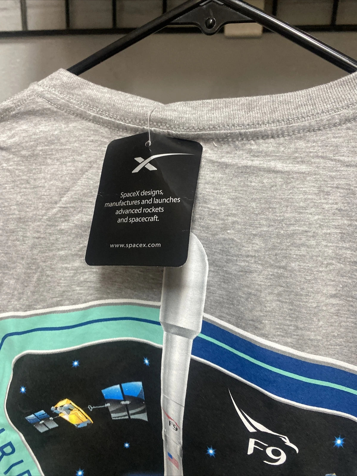 SpaceX Authentic Company Mission TShirt Iridium-6 Grace F0 w/ Tags Elon Musk