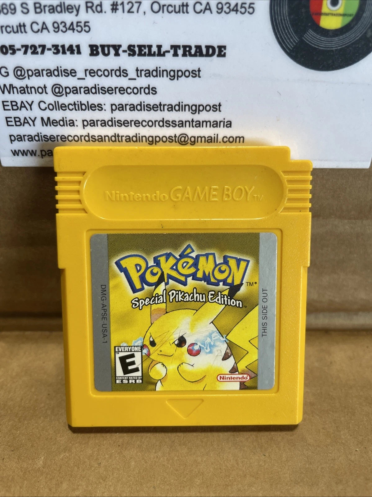 Pokemon: Yellow Version Nintendo Game Boy Color, 1999, Special Pikachu Edition