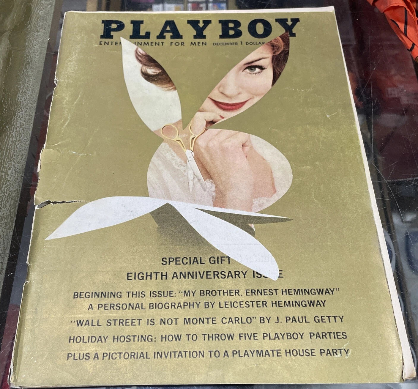 PLAYBOY MAGAZINE DEC 1961 ERNEST HEMINGWAY J PAUL GETTY LYNN KARROL ALEC WAUGH