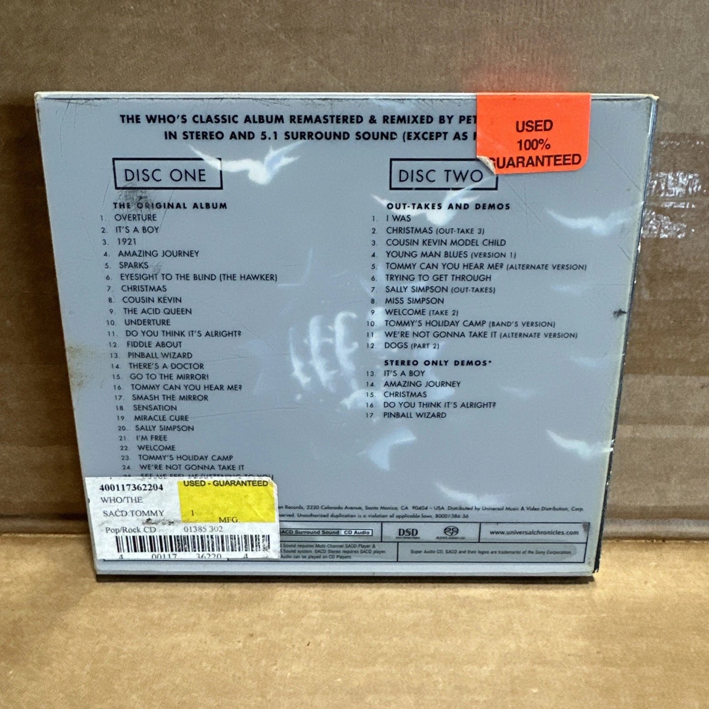 Tommy, by the Who on SACD Deluxe set of 2