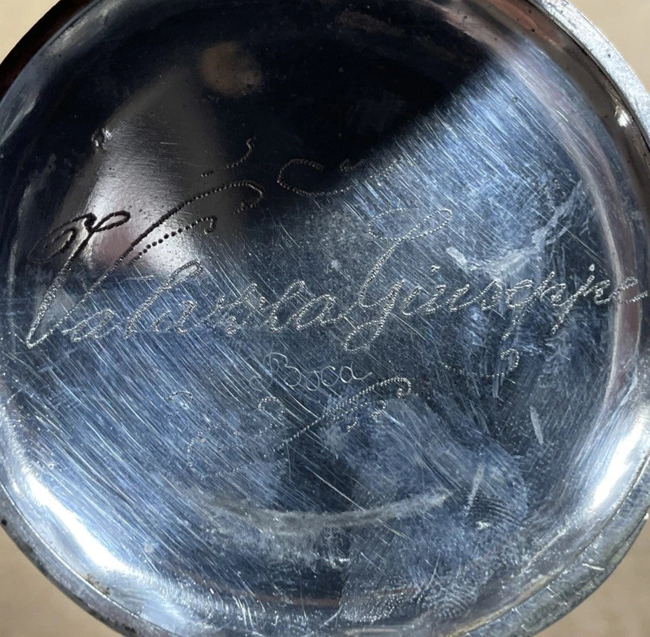 Frainier Anti-Magnetique Pocket Watch 162071 Rare Vintage Working Tested Silver