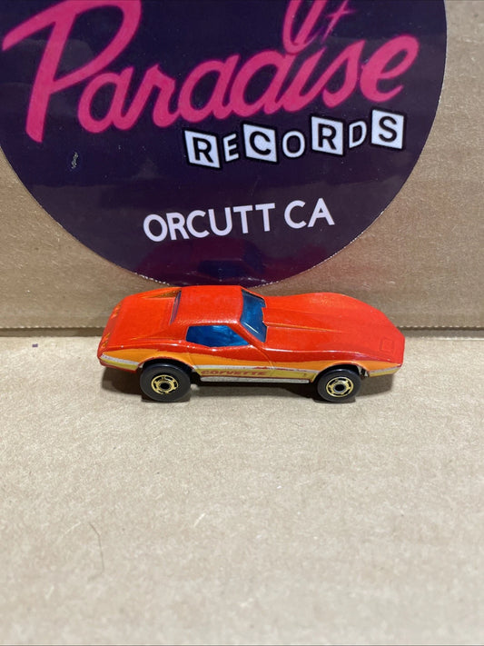 Vintage 1980 Hot Wheels Hot Ones Metalflake RED Corvette Stingray