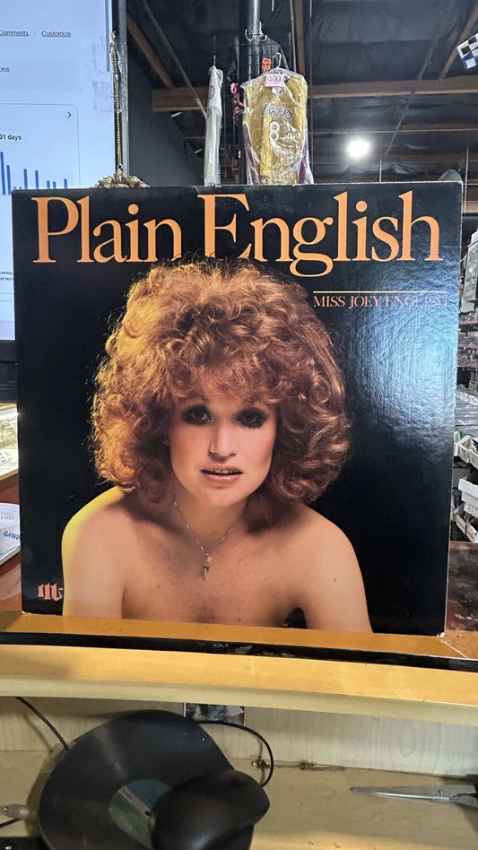 MISS JOEY ENGLISH PLAIN ENGLISH Scorpion Lp 1981 signed