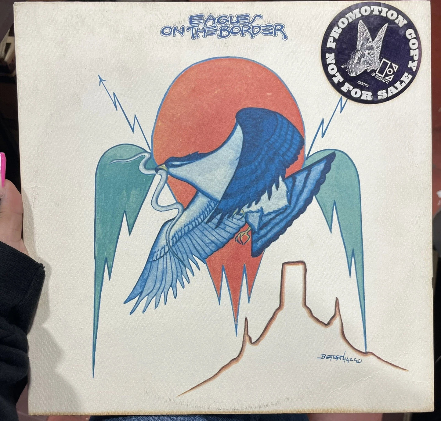 The Eagles On The Border White Label Promo LP Original Press Vg+