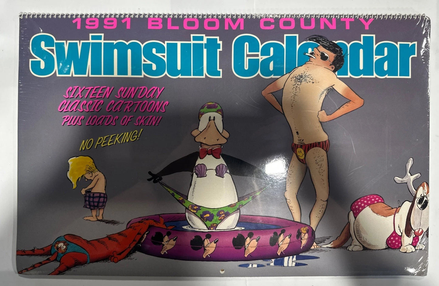 BLOOM COUNTY SWIMSUIT CALENDAR By Berke Breathed - SEALED 1991 Calendar