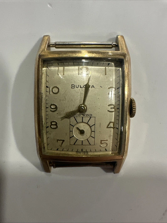 BULOVA 10K ROLLED GOLD PLATE 1948030 Not Working