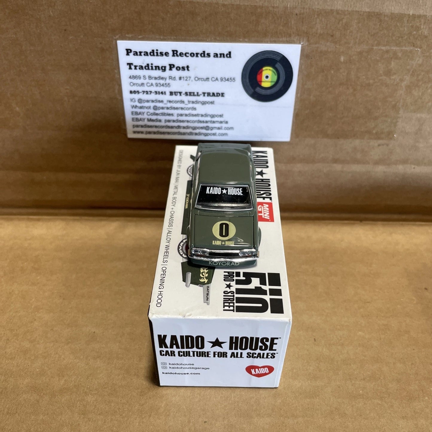 Kaido House Datsun 510 Pro Street S1/01 Mini GT 1:64 Scale OG Green Open Box