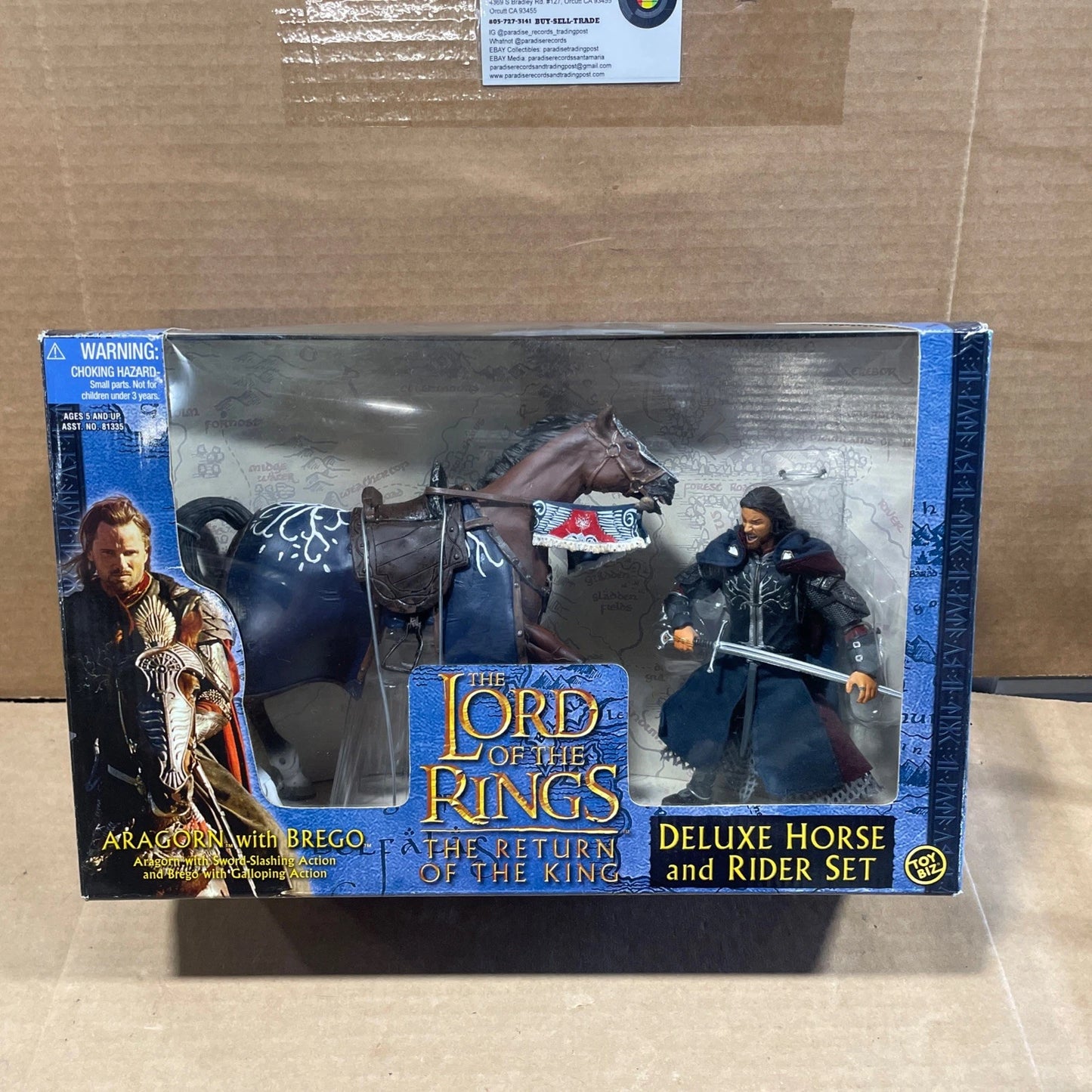 Aragorn with Brego Deluxe Horse and Rider Set Lord of the Rings ROTK Brand New