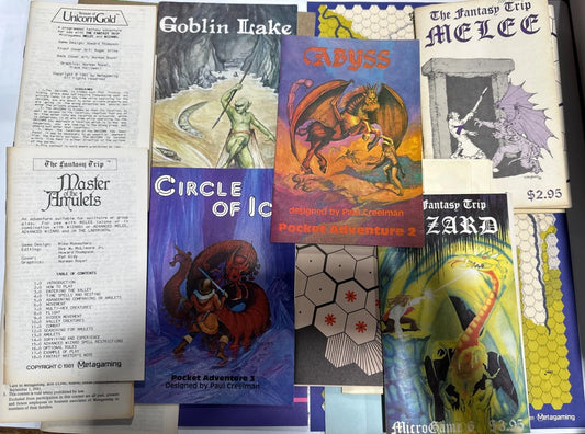 Lot Of Rare VINTAGE D&D Pocket Adventure Booklet With Most Maps