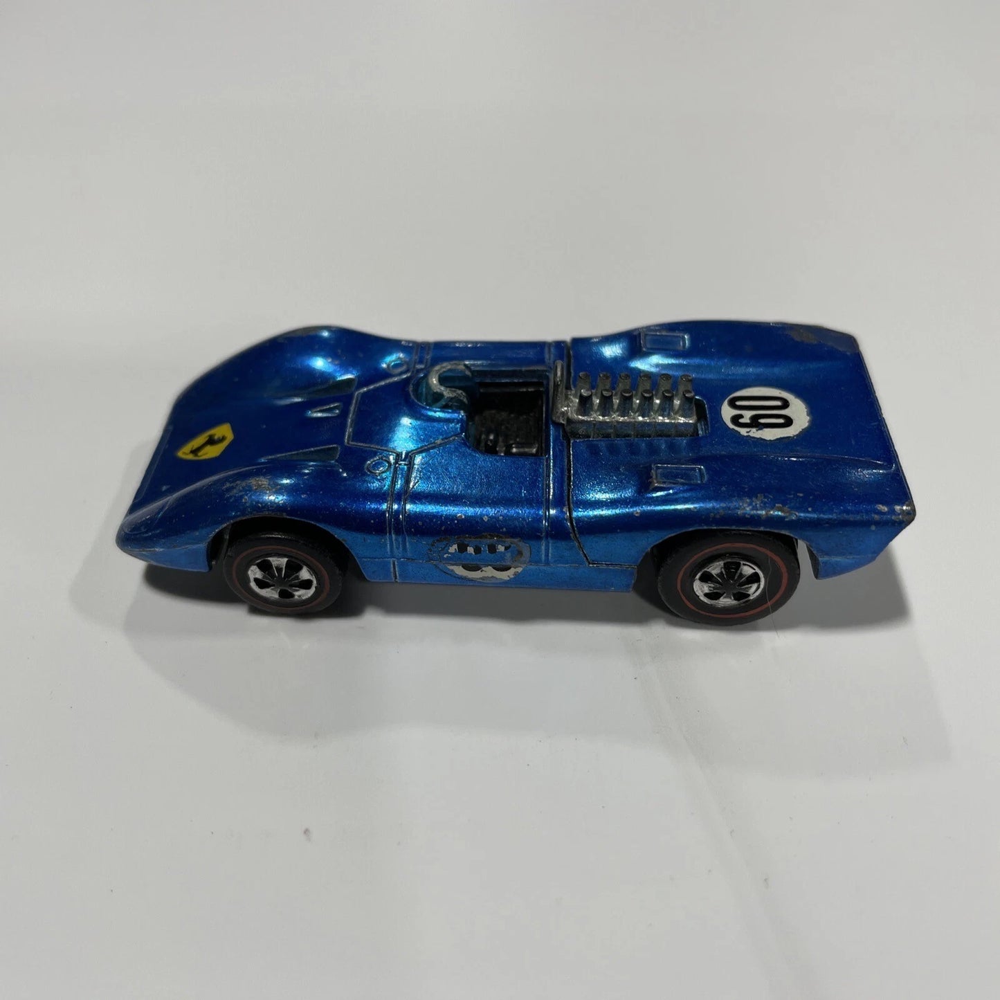 HOT WHEELS REDLINE 1969 FERRARI 312P BLUE VINTAGE RARE REDLINES
