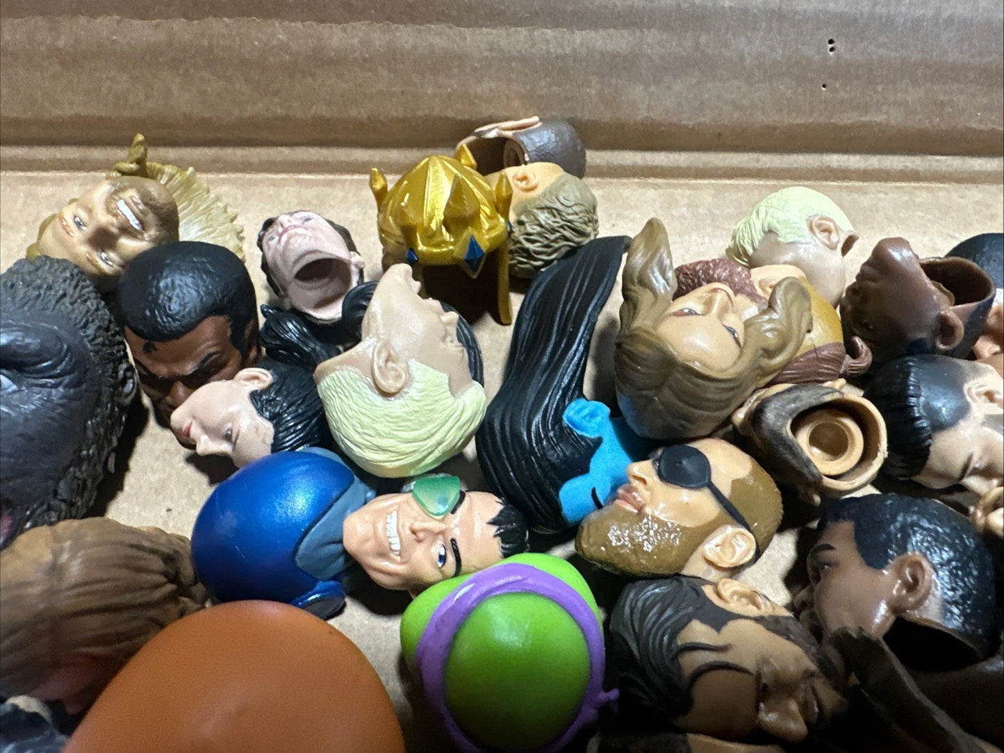 Misc Marvel Hero Villain Head And Hands Lot NECA DC