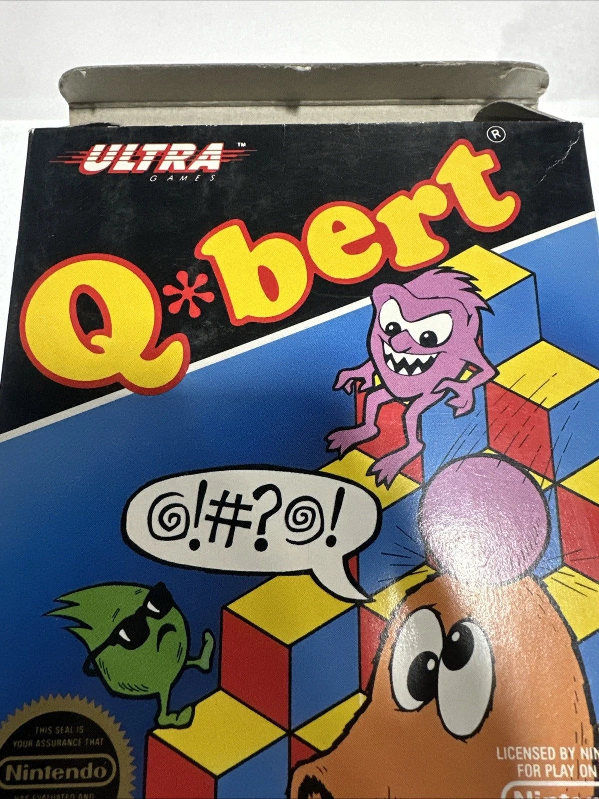 Qbert Q Bert (Nintendo, 1985 NES) CIB Complete Very Good Condition