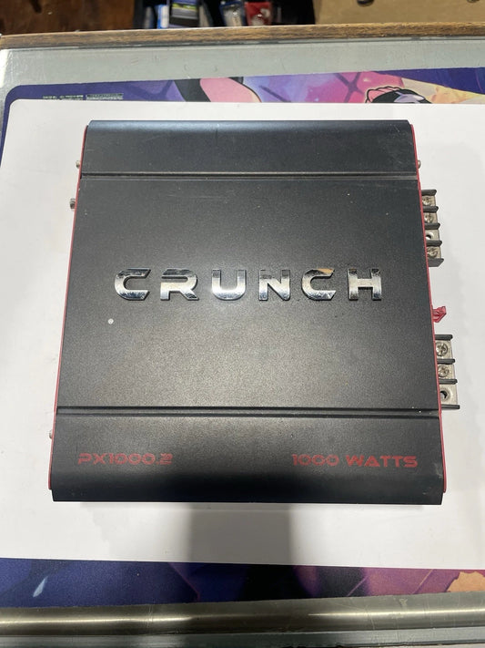 Crunch GP-1000.2 Red Black Ground Pounder 1000 Watts 2 Channel A/B Amplifier