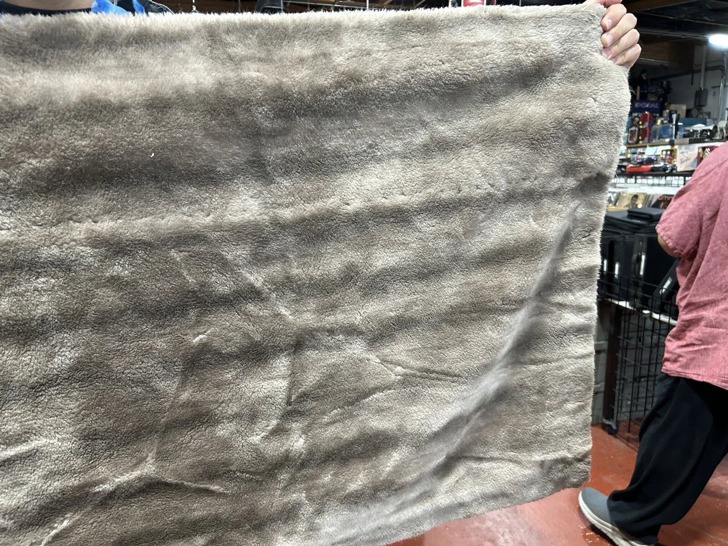 VTG B. Altman & Company Woman's Cape Shawl Brown Faux Fur One Size