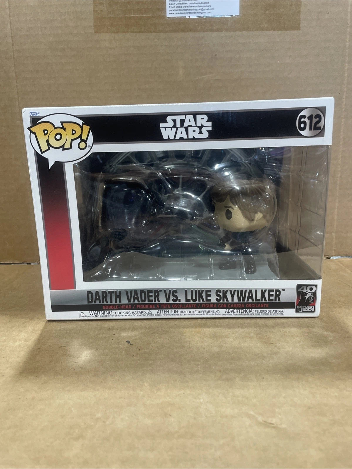 Funko POP! Star Wars: Darth Vader vs Luke Skywalker Return Of The Jedi 40th #612