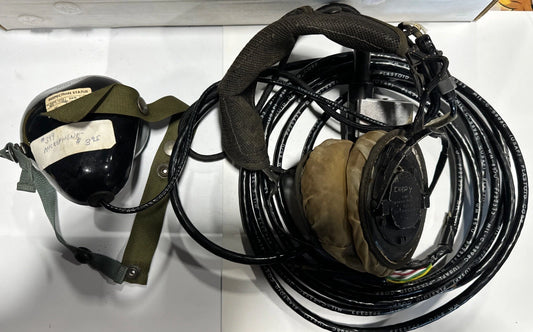 Vintage Radio Corp Of America Military Headset w/ Resp H-79/AIC AF33(038) 18977