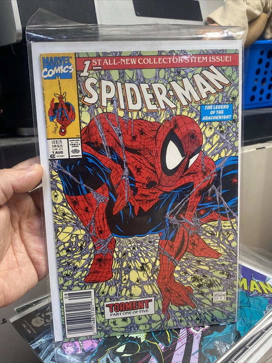 Spider-Man #1 Newstand Edition Marvel 1990 McFarlane NM+ Vintage Comic