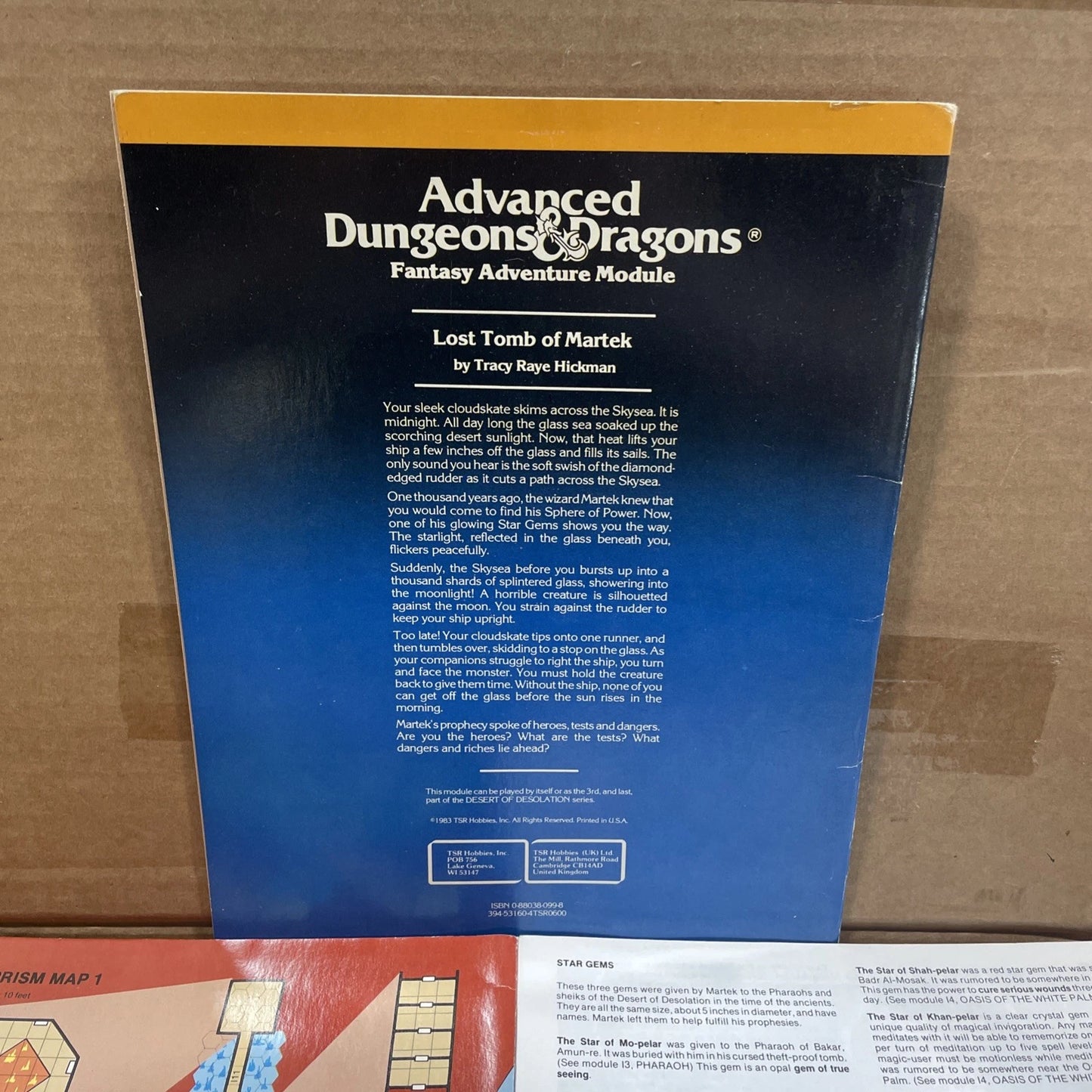 I5 Lost Tomb of Martek - AD&D Advanced Dungeons & Dragons TSR 9054