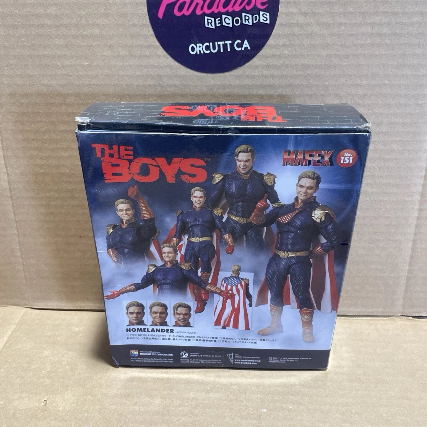 Medicom Toy The Boys MAFEX No.151 Homelander Action Figure Open Box
