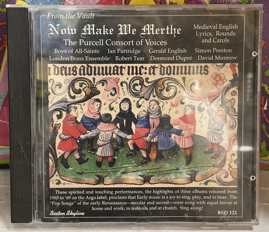 The Purcell Consort Of Voices Now Make We Merthe CD BSD121