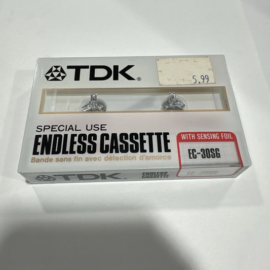 TDK Special Use Endless EC-30SG Sensing Foil Audio Cassette Tape SEALED NEW NOS