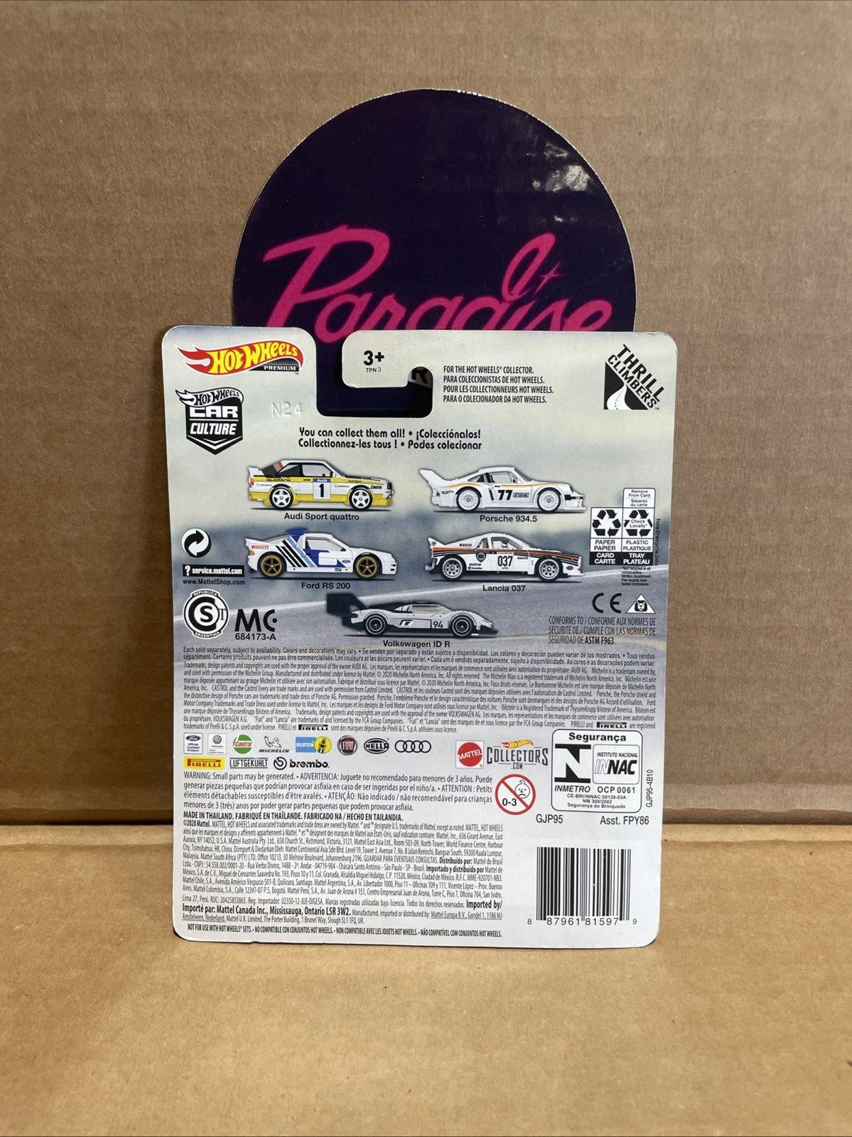 Hot Wheels Premium Thrill Climbers Porsche 934.5 2/5 Car Culture White