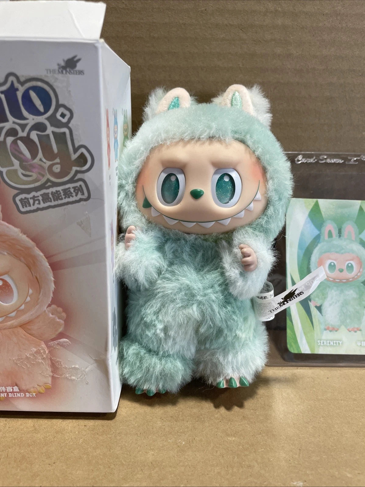 POPMART the Monsters Big Into Energy Series Labubu Serenity Authentic Open Box