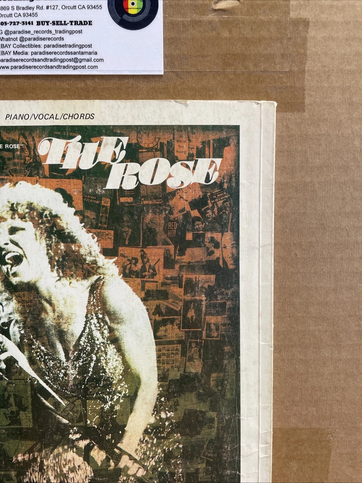 Bette Midler THE ROSE Film SOUNDTRACK Songbook Piano Vocal Chords 10 Songs 1979