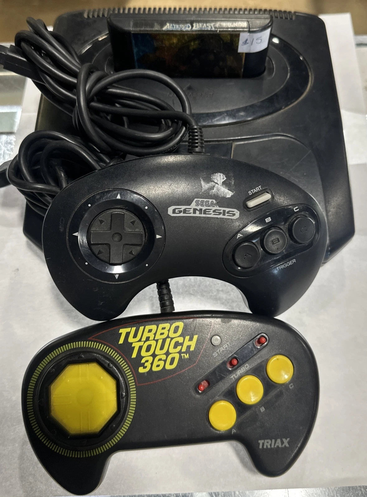 SEGA Genesis II Home Console - Black- 2 Controllers ~ READ AS-IS