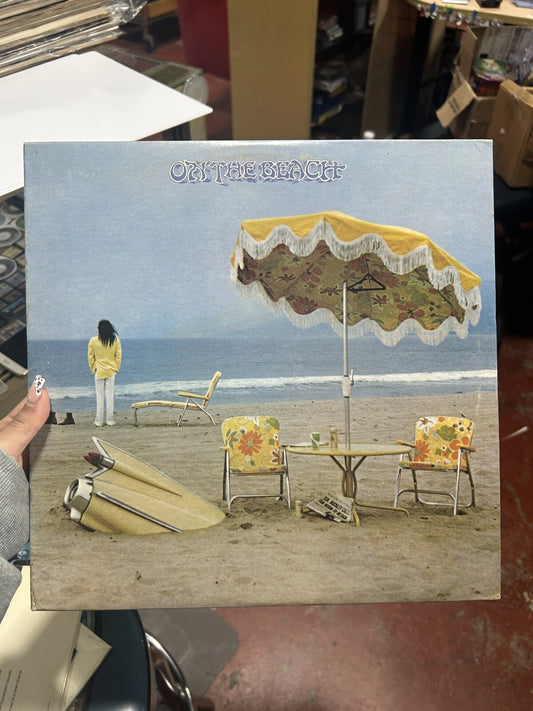 NEIL YOUNG On The Beach ORIG 1974 LP Reprise R 2180 EX/EX Floral Inside & Inner