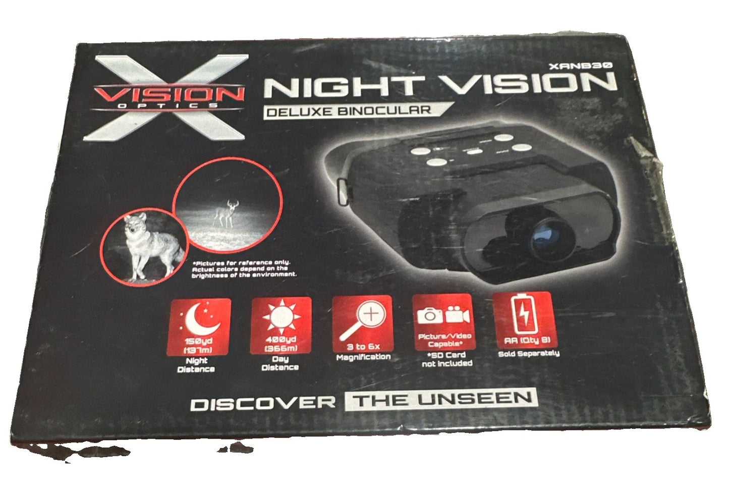 Vision Optics X-Stand [XANB30] Sniper Night Vision Binoculars - Black Open Box