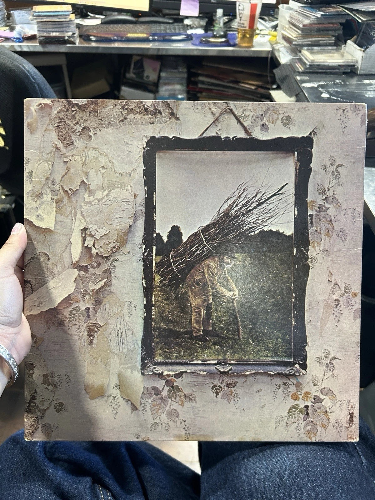 Led Zeppelin IV 1971 Atlantic SD 7208 1st Press lp sta-712285-f porky vg+