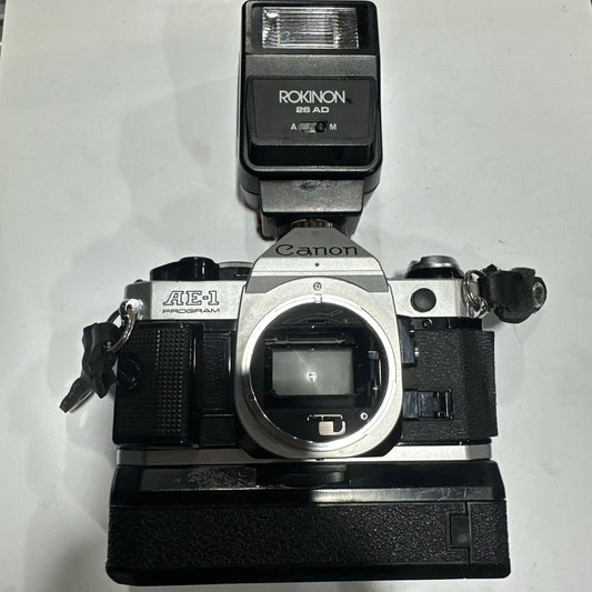 Beautiful Canon AE-1 Program Camera Body, Good Condition