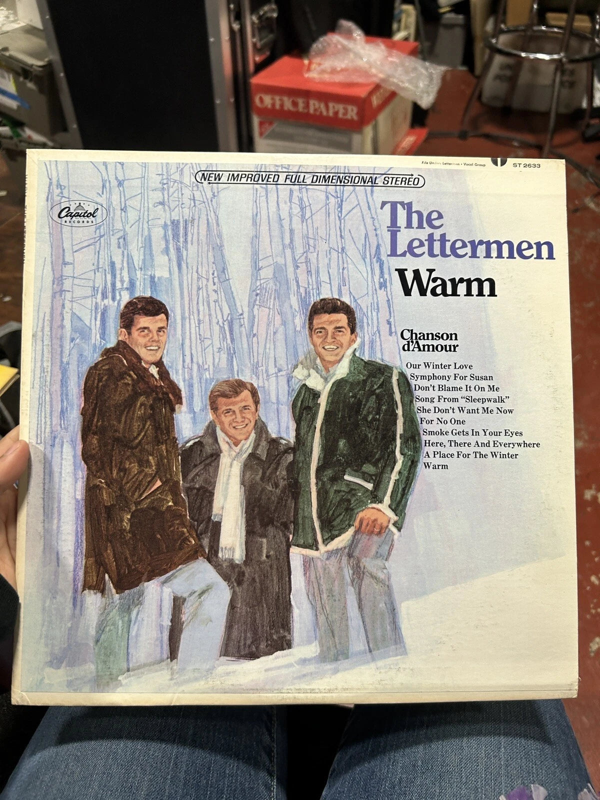 The Lettermen ‎– Warm Vinyl, LP 1967 Capitol Records ‎–vg++ st 2633