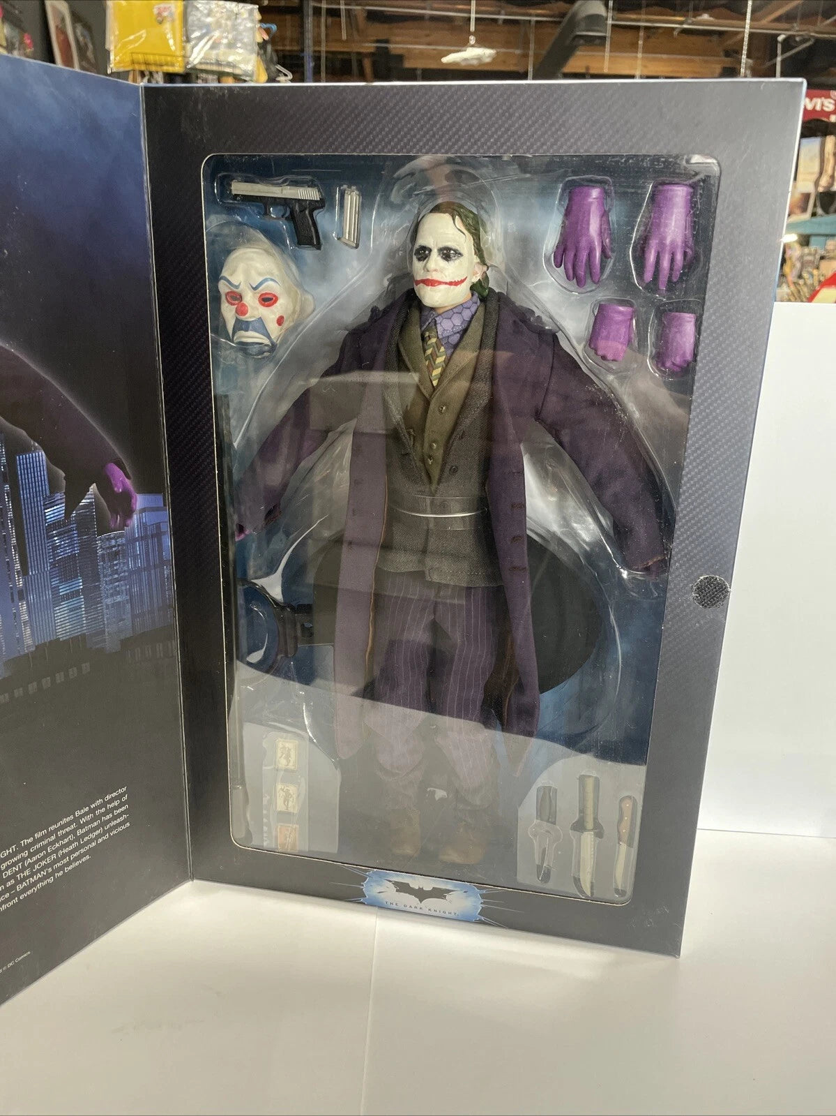 The Joker DC Direct Deluxe 1:6 Scale Dark Knight Collector Figure Ledger NEW