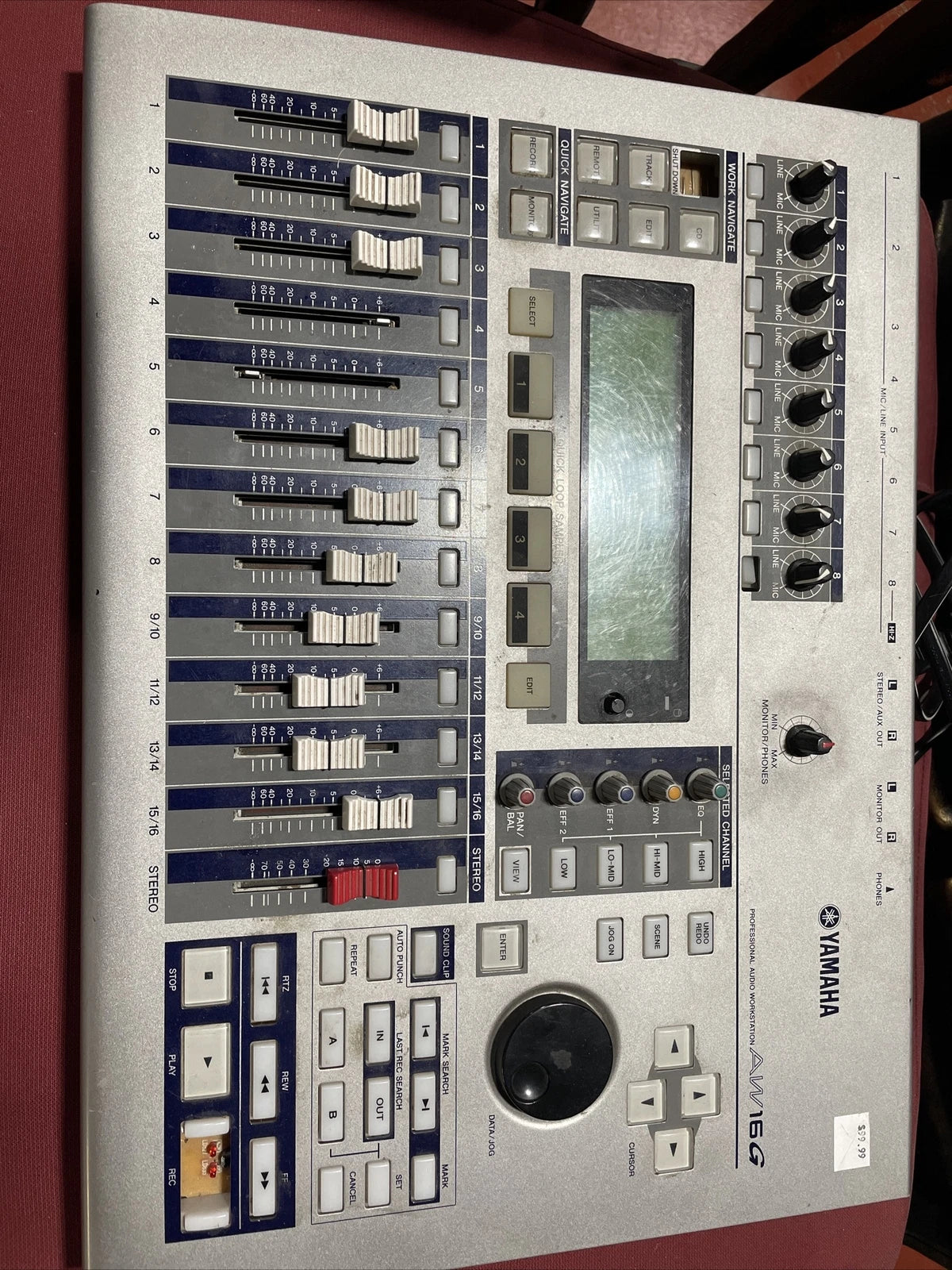 Yamaha AW16G 16-Track Digital Audio Workstation PARTS ONLY